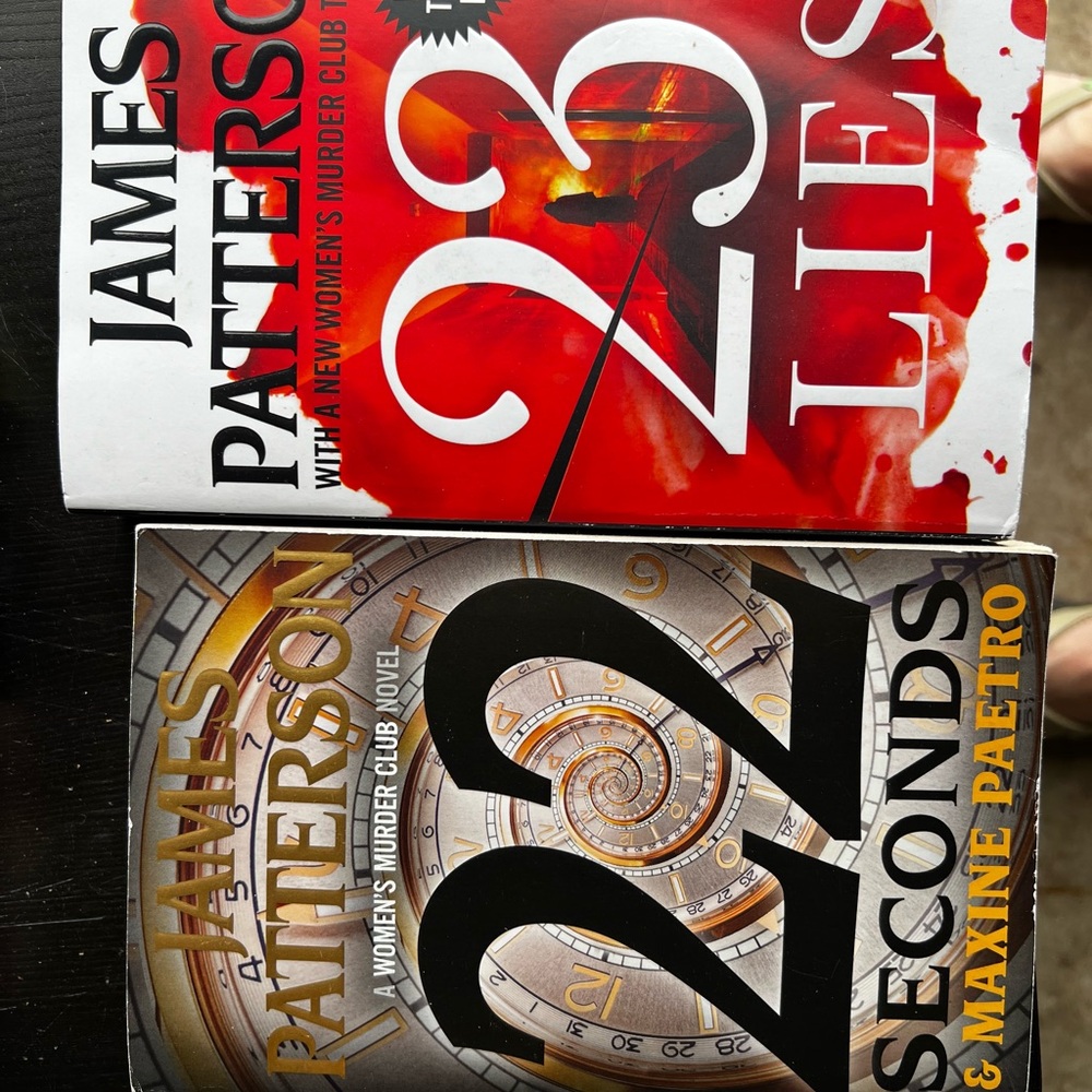 James Patterson 22 Seconds & James Patterson 23 Lies Paperback Duo -